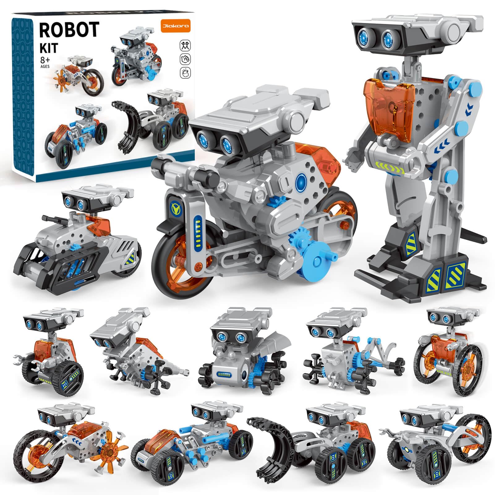 Jiakora STEM Robot Set, 12 in 1 Robots Giocattoli Educativi per